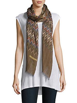 Missoni Chevron Printed Cashmere-blend Scarf