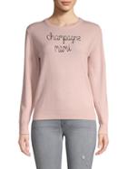 Lingua Franca Embroidered Cashmere Sweater