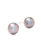 Tara Pearls 11-12mm Grey Pearl Earrings