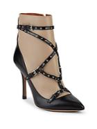 Valentino Grommet-detailed Leather Pumps