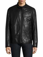 Andrew Marc French Supple Leather Racer Motorcycle Jacket