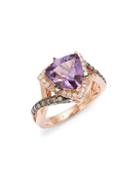 Le Vian Grape Amethyst&trade; Chocolate Diamonds&reg; And Vanilla Diamonds&reg; 14k Strawberry Gold&reg; Ring