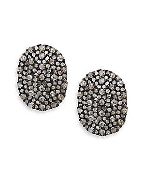 Bavna 2.75 Tcw Rose Cut Diamonds & Sterling Silver Earrings