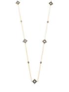 Freida Rothman Two Tone Compass Station Necklace