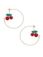 Natasha Cherry Hoop Earrings