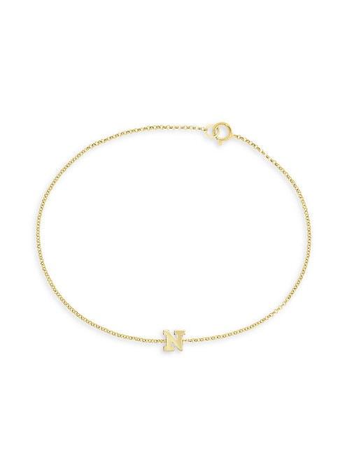 Effy 14k Yellow Gold Initial Chain Bracelet
