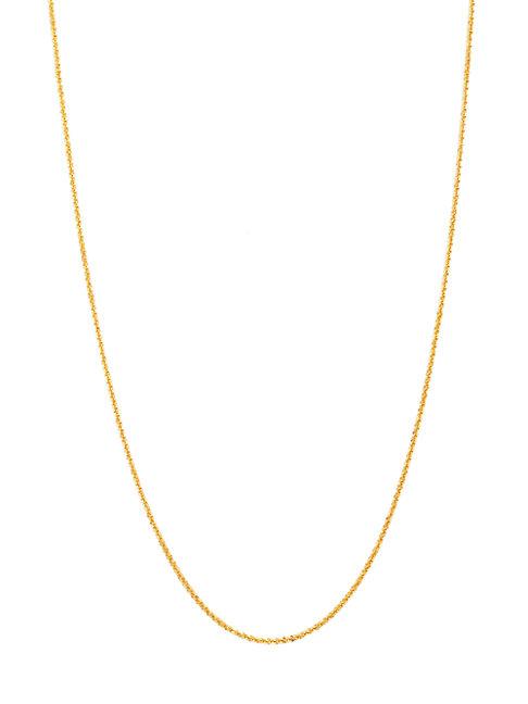 Saks Fifth Avenue 14k Yellow Gold Twist Criss Cross Gauge Chain Necklace