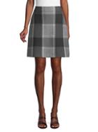 Saks Fifth Avenue Plaid Cotton A-line Skirt