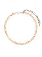 Kenneth Jay Lane 3mm Round Pearl Strand Choker Necklace