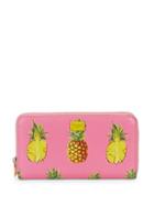 Dolce & Gabbana Pineapple Leather Zip-around Wallet