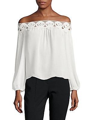 Stone Cold Fox Kyoko Lace Off-the-shoulder Top