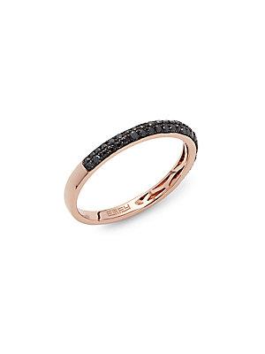 Effy Diamond And 14k Rose Gold Band Ring