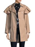 Rebecca Taylor Faille Belted Trench Coat