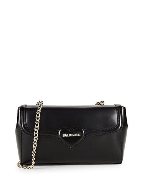 Love Moschino Heart Faux Leather Shoulder Bag