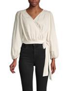 Free People Cropped Cotton Wrap Top