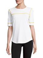 Marc By Marc Jacobs Flatlock Trimmed Cotton Tee