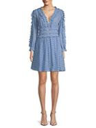 Allison New York Long-sleeve Lace Cotton Dress