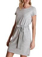 Barbour Striped & Belted T-shirt Dress