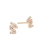 Suzanne Kalan 14k Rose Gold & Diamond Stud Earrings