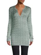 Ralph Lauren Cable-knit Silk Sweater
