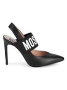 Moschino Leather Slingback Pumps