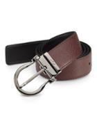 Salvatore Ferragamo Reversible Printed Leather Belt