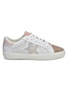 Vintage Havana Sandy Leather & Faux Leather Embroidered Sneakers
