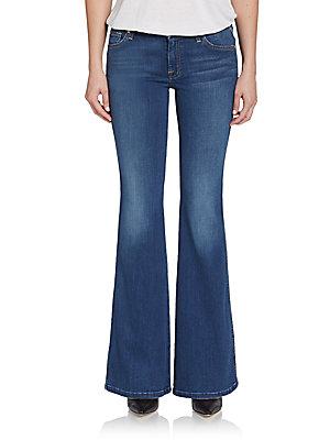 7 For All Mankind A-stitched Pocket Flared Jeans