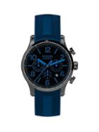 Versus Versace Versus Naboo Black-plated Stainless Steel Chronograph Silicone Strap Watch