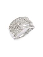 Effy 14k White Gold & Diamond Infinity Ring