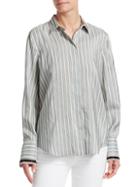Brunello Cucinelli Stripe Silk Shirt