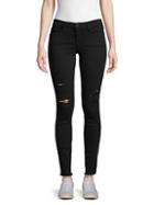 Frame High-rise Distressed Skinny Jeans