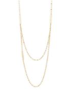 Lana Jewelry 14k Yellow Gold Tri-bar Tassel Necklace