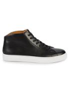 Magnanni Perforated Leather Mid-top Sneakers