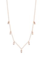 Gorjana 18k Rose Goldplated & Gray Crystal Necklace