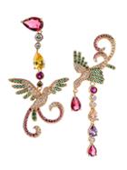 Eye Candy La The Luxe Birdie 18k Goldplated & Crystal Dangle Earrings