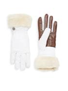 Ugg Australia Shearling-cuffed Leather Palm Gloves
