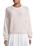 Vince Dropped Shoulder Rib-knit Pullover