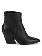 Dolce Vita Issa Leather Stacked Heel Booties
