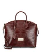 Valentino By Mario Valentino Bravia Embossed Leather Top-handle Bag