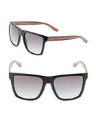 Gucci 55mm Rectangular Sunglasses