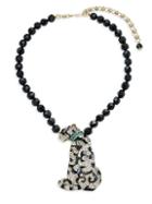 Heidi Daus Crystal Sly Cat Necklace