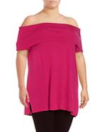 Vince Camuto Knitted Off-the-shoulder Top