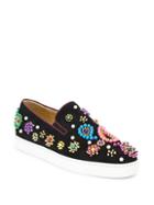 Christian Louboutin Boat Candy Beaded Suede Skate Sneakers