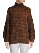 M Missoni Brindle Drop-sleeve Turtleneck Sweater
