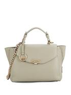 Versace Collection Leather Trapeze Satchel