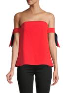 Milly Straight Across-neck Top