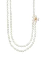 Kenneth Jay Lane Faux Pearl & Crystal Two-row Necklace