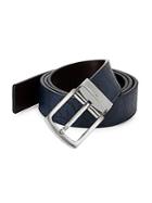 Robert Graham Reversible Vallon Print Leather Belt