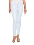 7 For All Mankind Coated Cropped Skinny Jeans